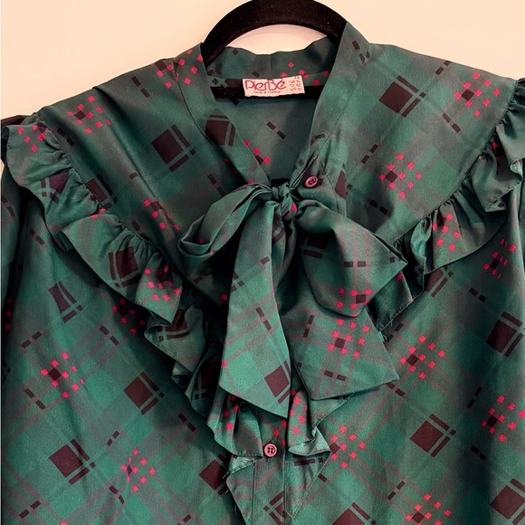 Vintage Pierbé 70s Button Down Blouse size 12 - Picture 8 of 8